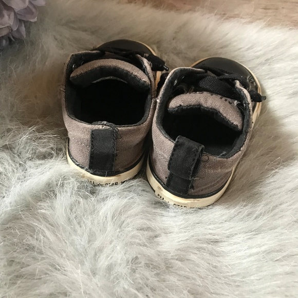 Converse Street No Tie Gray Black Low Shoes Boy 6 - Picture 2 of 8